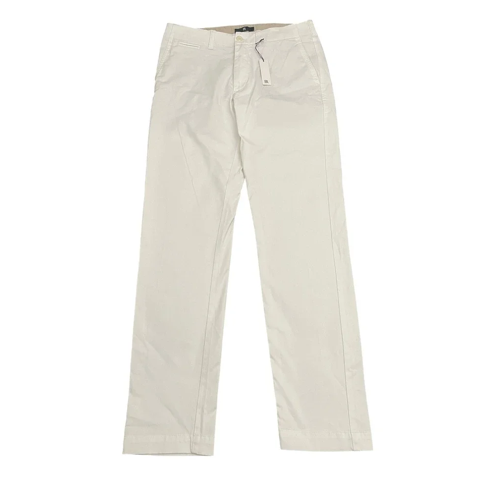 NEW Banana Republic Authentic Slim Chino Pants 31x32 Iced Vanilla White Stretch